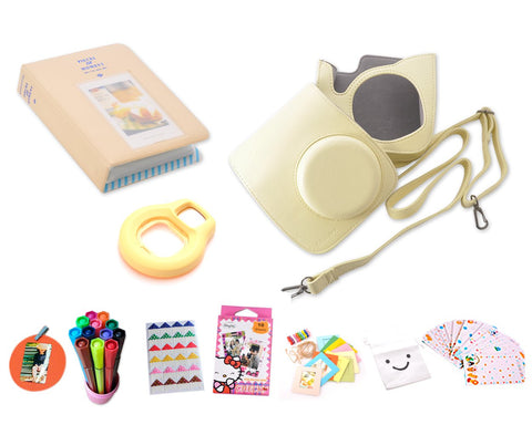 Camera Accessory Bundles Set for Instant Fujifilm Instax Mini 8-Yellow