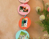 6 Pcs Paper Round Photo Frame Set for Fujifilm Instax Mini Films