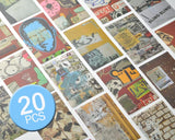 20 Sheets Fujifilm Instax Mini Films Decor Sticker Borders - Skeleton