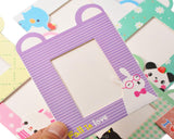 10Pcs Animal Paper Photo Frame Set for Fuji Instax Polaroid Mini Films