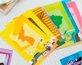 20Pcs Photo Sticker Borders for Fujifilm Instax Mini Films - Map