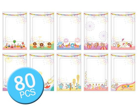 80Pcs Photo Sticker Borders for Fujifilm Instax Mini Films - Animal