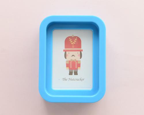 Cute Mini Soldier Picture Frame Children Nursery Photo Holders - Blue