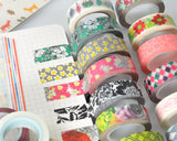 10 Pcs 1.5 cm Japanese Flower Craft Decor Paper Washi Masking Tape