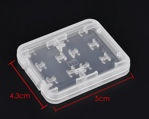 Transparent Memory Card Case Set of 3