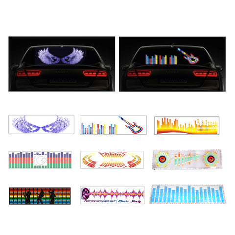 90 x 25cm Sound Sensitive Music Beat Activated LED Car Sticker