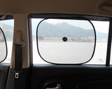 Set of 2 Folding Car Window Sun UV Protection Shade with Suction Cups