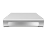 Aluminum Anti-skid Computer Monitor Stand Organizer - Silver