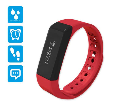 I5 Plus Smartwatch Fitness Tracker Wristband - Red