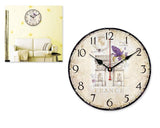 12" Retro Retro Style Quiet Sweep Quartz Wall Clock