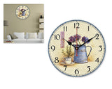 12" Retro Retro Style Quiet Sweep Quartz Wall Clock