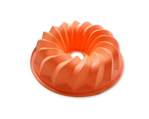 8.6 inches Bundt Pan Silicone Baking Mold - Orange