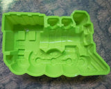 Creative 3D Train Silicone Bakeware Cake Pan Mold- Green