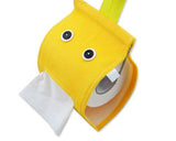 Cartoon Plush Toilet Paper Cover - Yellow