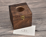 Tissue Box Retro Square Wooden Boutique Tissue Holder Tissue Cover