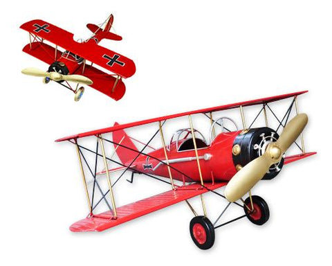 Vintage Boeing Stearman Like Skyway Toy Plane Model - Red