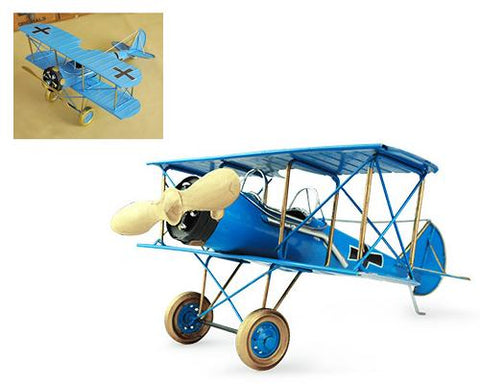 Vintage Boeing Stearman Like Skyway Toy Plane Model - Blue