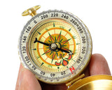 Outdoor Navigation Hiking Camping Pocket Brass Luminous Compass