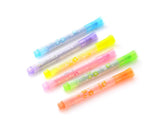 6 Pcs Creative Star Point Seal Watercolor Multi Highlighter Marker Pen