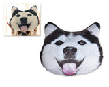 16'' Dog Face Plush Throw Pillow Animal Cushion