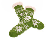 Women Fluffy Fleece Lined Socks Christmas Socks