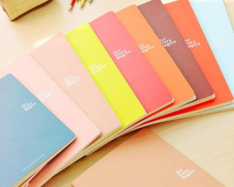 7 x 9 Inches 46 Pages Writing Composition Notebook Memo Book - Red
