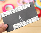 5 Pcs 1.7 cm Colorful Lace Decorative Craft Masking Washi Tape