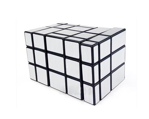 Educational Toy Siamese Mirror 3x3x5 Twist Puzzle Magic Cube - Sliver