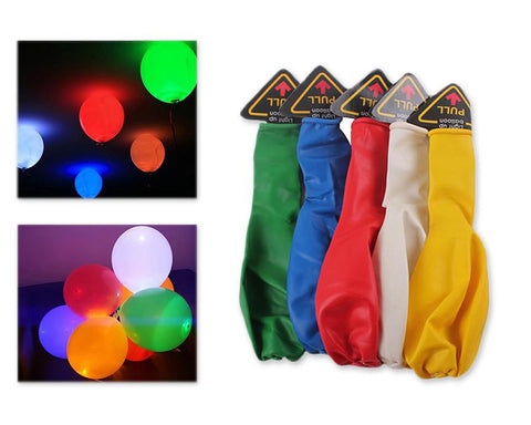 5 Pcs Mixed Colour LED Balloons