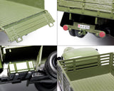 1:36 Alloy Diecast Army Truck Toy Model