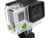 GoPro Aluminum Button Set for Hero 3+ Camera Housing - Green