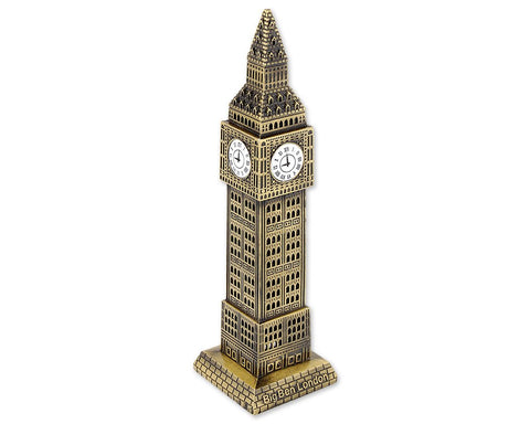 Metallic Big Ben Tower Model Statue Decoration