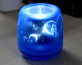 Voice Control LED Candle Night Light - Blue