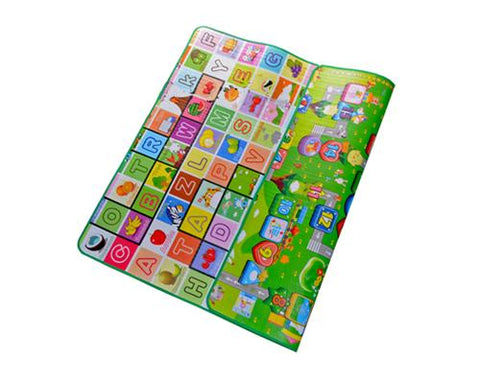 200x180 0.5cm Thick Two Sided Foldable Waterproof Baby Crawling Mat - A