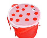 Cartoon Fish Foldable Pop-up Laundry Hamper - Red