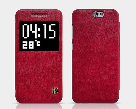 Eyelet Pro Series HTC One A9 Flip Leather Case - Red