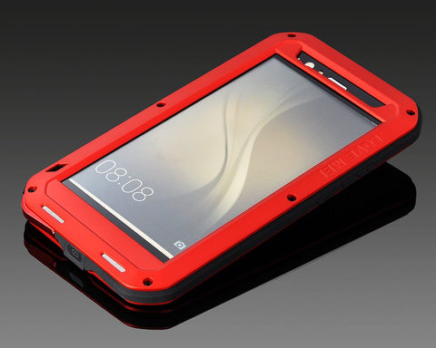 Waterproof Series Huawei P9 Plus Metal Case - Red