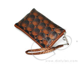 Zipper Series Leather Pouch iPhone 5 and 5S Case - Brown Spot