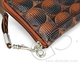 Zipper Series Leather Pouch iPhone 5 and 5S Case - Brown Spot