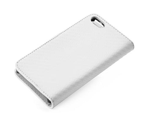 Twill Series iPhone 5 and 5S Flip Leather Case - White