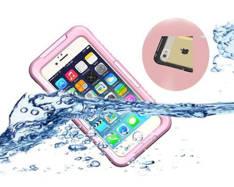 Waterproof Series iPhone 6 Plus and 6S Plus PC Case - Pink