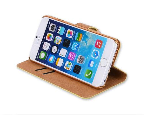 Twinkle Series iPhone 6 Plus Flip Leather Case (5.5 inches) - Gold