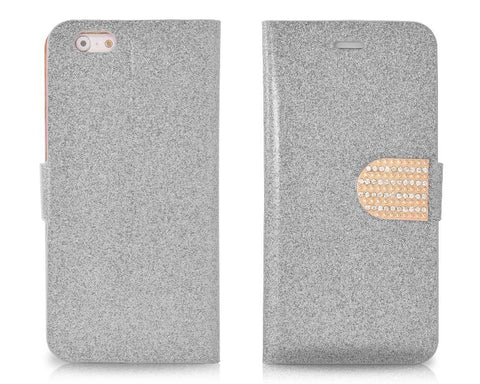 Twinkle Series iPhone 6 Plus Flip Leather Case (5.5 inches) - Silver