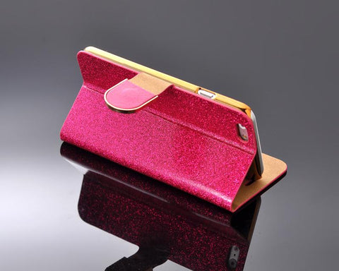 Twinkle Series iPhone 6 Plus Flip Leather Case (5.5 inches) - Magenta