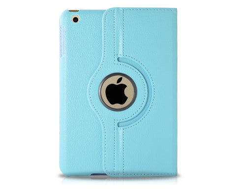 Rotating Series iPad Mini 4 Flip Leather Case - Sky Blue