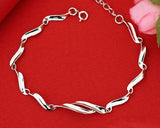 Wavy 925 Sterling Silver Bracelet