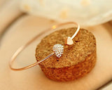 Lovely Heart Crystal Bangle