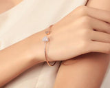 Lovely Heart Crystal Bangle