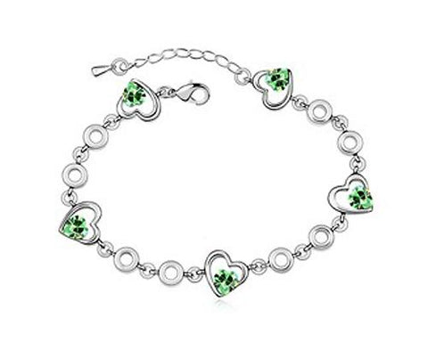 Forever Love Crystal Bracelet - Green