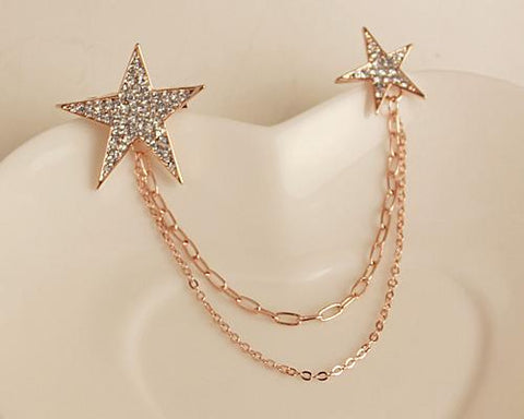 Twinkle Stars Crystal Brooch Pin